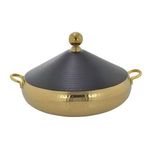 Casserole en acier inoxydable avec base en cuivre, antiadhésive, écologique, compatible gaz et induction, compatible avec les fondue - Product Image 1