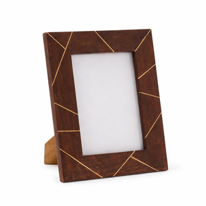 Luxury Mother of <b>Pearl</b> <b>Photo</b> <b>Frame</b> with Brass Details for Elegant Interiors Designer <b>Photo</b> <b>Frame</b> for Living Room Bedroom Decor - Product Image 1