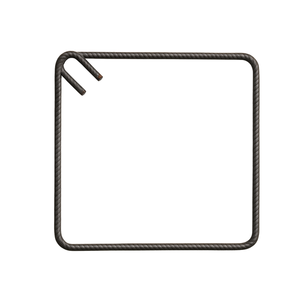 Staffa Chiusa per Rinforzo in Ferro 35 X 35 cm per Strutture in Calcestruzzo - Product Image 1