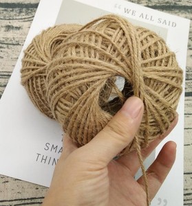 Venta al por mayor 1mm 1,5mm 2mm cuerda de Yute natural cuerda de yute patrón crudo - Product Image 2