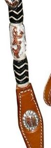 NUEVO DISEÑO DE CALIDAD PREMIUM CUERO WESTERN UN CUELLO DE CABEZA DE OREJA CON CABEZAL DE AJUSTE DE PLATA LISA A PRECIO ASEQUIBLE - Product Image 4