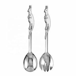 Silver Bird End Design Handmade Handle Flatware Soda Spoon Engraved Silver Polished <b>bar</b> Spoon Flatware Set - Product Image 3