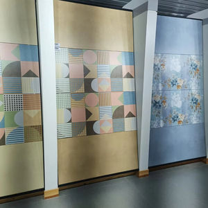 Azulejos modernos de porcelana vitrificada de textura sólida de 600x1200mm con acabado brillante, azulejos esmaltados para dormitorio y sala de estar - Product Image 1