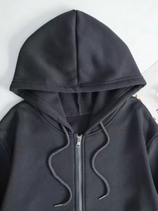 Sweat à capuche en molleton 100% coton pour homme, hiver, manches longues, respirant, écologique, haute qualité, personnalisable - Product Image 5