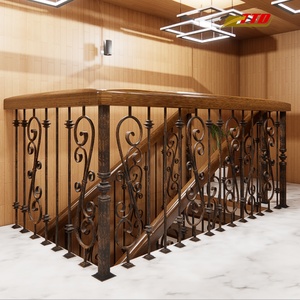 Barandillas de escalera de hierro forjado de alta calidad, con sus componentes de primera calidad, garantizan durabilidad, estilo atemporal y equilibrio estético. - Product Image 2