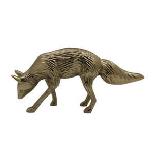 Nouvelle conception Sculptures d'animaux en aluminium Figurines abstraites en laiton fini pour la maison salon décor Sculpture de bureau - Product Image 6