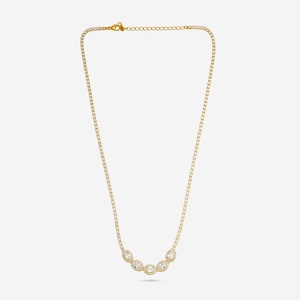 18K Gold Plated Heart-shaped <b>Ruby</b> & Pearl <b>Necklace</b> Religious Trendy Party Occasion - Product Image 3