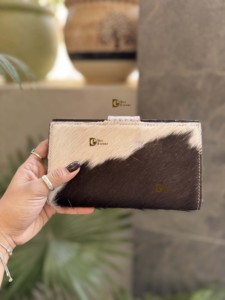 กระเป๋าคลัทช์หนังวัวขนสัตว์ดีไซน์ใหม่มีสไตล์กระเป๋าถืออเนกประสงค์เคสโทรศัพท์มือแกะสลักหนังตะวันตกอเนกประสงค์ - Product Image 5