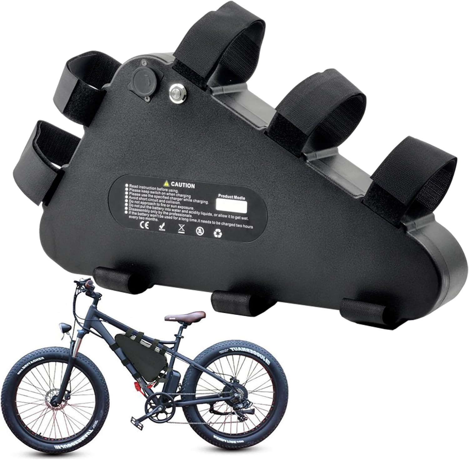 Batterie 52v 25ah Li-ion Ebike vélo électrique avec triangle