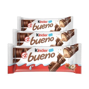Barritas de chocolate Premium Kinder Bueno con relleno de avellanas en obleas crujientes perfectas para mayoristas supermercados - Product Image 1