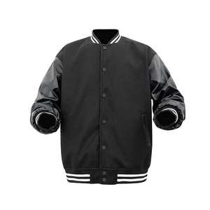 Veste universitaire personnalisée pour hommes et femmes avec logo brodé et tissu doux en laine mélangée - Product Image 6