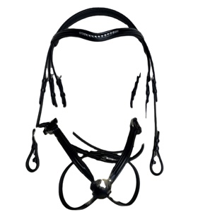 Haute qualité-bride en cuir avec bande de nez mexicaine-bride à mors - Product Image 1