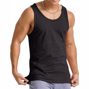 Camiseta sin mangas ligera personalizada de secado rápido, camisetas sin mangas de Color blanco para hombre para verano, camiseta sin mangas para gimnasio, chalecos de Fitness - Product Image 4