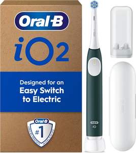 แปรงสีฟันไฟฟ้า iO2 Oral-B หัวแปรงสีฟันอ่อนโยน1ชิ้นกล่องใส่อุปกรณ์เดินทาง1ชิ้นที่ใส่รีฟิลสำหรับเดินทาง1ชิ้นแปรงสีฟันสำหรับช่องปาก - Product Image 1
