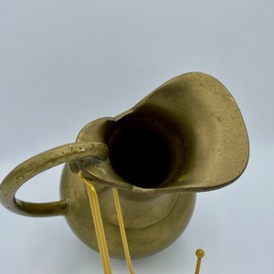 เหยือกทองเหลืองหนักเหยือกตกแต่งเหยือกสำเนียงทำในอินเดีย - Product Image 2
