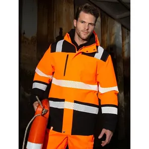 Veste de sécurité Softshell personnalisée avec autocollants et lumières réfléchissantes – Produit promotionnel - Product Image 2