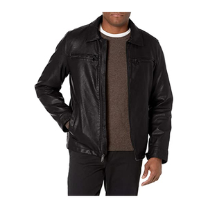 Veste en cuir véritable OEM de haute qualité, logo personnalisé et conception acceptées veste en cuir de vache 2022 - Product Image 1