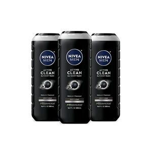 นีเวีย เมน บอดี้ วอช แอคทีฟ คลีน วิท แอคทีฟ ชาร์โคล ชาวเวอร์ เจล สำหรับผิวกาย ใบหน้า และเส้นผม ขนาด 250 มล. ราคาสุดคุ้ม - Product Image 3