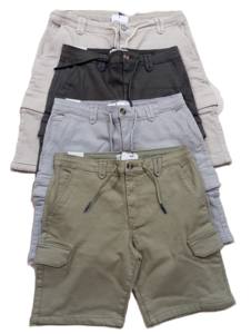 Shorts cargo décontractés de couleur unie d'été de haute qualité pour hommes Shorts vintage en sergé pour hommes - Product Image 6