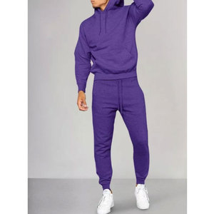Sweatsuits for Men 2 Piece Hoodie Jogging Tracksuit Custom Printed Solid Eco-Friendly Windproof Regular Fit Tracksuit - Product Image 4