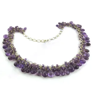 Collar con Colgante de Cristal de Amatista para Mujer - Idea de Regalo - Product Image 1