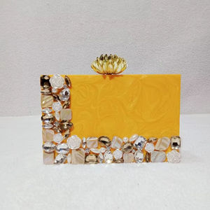 เพิ่มโดยใช้กระเป๋าคลัทช์ทำมือทำจากเรซินหรูหราปรับแต่งได้เป็นมิตรกับสิ่งแวดล้อม - Product Image 1