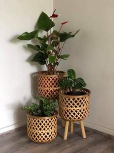 Macetas de red de ratán de hierro hechas a mano, tamaño de diseño personalizado, macetas para interiores y exteriores, maceta decorativa con núcleo - Product Image 2