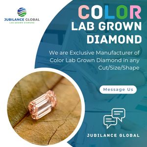 Anillo suelto de diamante cultivado en laboratorio de corte radiante rosa de 0,62 quilates, forma de Esmeralda, certificado IGI para fabricación de joyas de aniversario, Diamante CVD - Product Image 3