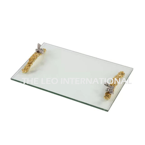 Cá Sấu kết cấu Vàng thủ công nhôm mới sáng tạo phục vụ trang trí tấm trái cây thiết kế hiện đại đồ dùng nhà bếp kim loại khay - Product Image 6