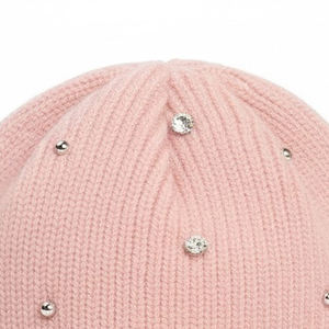 หมวกบีนนี่ไหมพรมลายแจ็คการ์ดคุณภาพสูงประดับเพชรเทียม รุ่นใหม่ปี 2026 สไตล์สั่งทำพิเศษ สำหรับผู้ใหญ่ ให้ความอบอุ่นในฤดูหนาว - Product Image 3