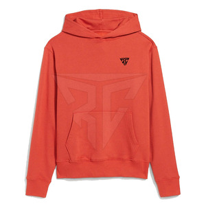 Sweat à capuche décontracté à double couche pour adultes à la mode motif solide hiver poche basse tissu polaire teint uni - Product Image 4