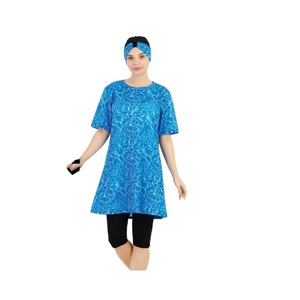 Comfortable Long Sleeve Modest Swimwear for Muslim Women <b>Full</b> Coverage Sporty Islamic Style <b>Hijab</b> Burka Quick Dry Eco-Friendly - Product Image 1