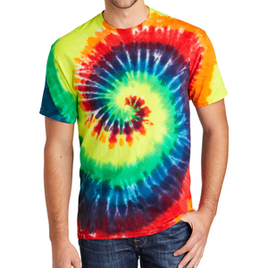 Custom Sublimation Printing Breathable <b>Knitted</b> Fabric <b>Tie</b> Dyed T-shirt Men Plus Size Casual Short Sleeves <b>Tie</b> Dyed T-shirt - Product Image 1