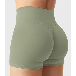Leggings Deportivos de Cintura Alta con Efecto Levanta Glúteos, Tejido Elástico Suave de Mezcla de Poliéster y Spandex para Mujer - Product Image 3