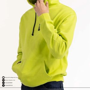 Sudadera con Capucha de Felpa de Algodón Grueso para Invierno, Corte Holgado, Personalizable con Bordado, Impresión de Logotipo, Tinte Liso, Estilo Urbano Unisex de Moda - Product Image 5