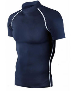 ชุดรัชการ์ดแขนสั้นสำหรับผู้ชาย,ชุดรัชการ์ดเนื้อผ้าระบายอากาศได้ดีออกแบบโลโก้ได้ตามต้องการ - Product Image 4