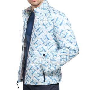 Meilleures ventes Doudounes d'hiver grande taille pour hommes avec fermeture à glissière col montant tissu en toile et service de logo OEM - Product Image 2