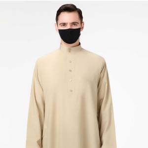 2025 Men's Arabic Hooded Thobe Jubbah Kaftan Autumn Thermal Breathable Plus Size Islamic Middle Eastern - Product Image 5