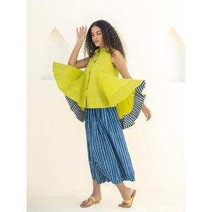Top Asimétrico sin Mangas de Chifón de Seda para Mujer, Estilo Casual de Oficina - Product Image 6