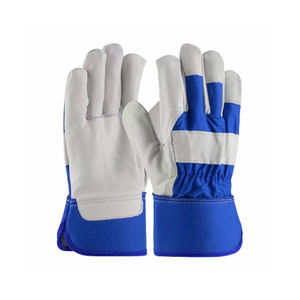 2025n Gants de travail en cuir résistants à la chaleur personnalisés et robustes Gants de travail semi-cuir de sécurité industrielle à bas prix - Product Image 1