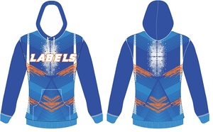 Sweat-shirt à capuche personnalisé pour équipe, unisexe, uniforme de football américain, logo d'entraîneur, impression par sublimation, été, 100% polyester - Product Image 6