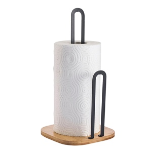 elie <b>black</b> bamboo <b>kitchen</b> <b>roll</b> holder - Product Image 2