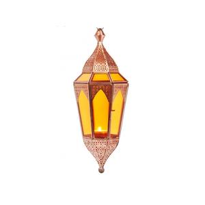 Lanterne suspendue en corde, en acier inoxydable écologique, de conception la plus récente, avec finition dorée artisanale, en forme et taille personnalisées - Product Image 4