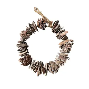 Koszorúalap/ Ajtódísz Lapos A-88-6 - D22 * H5cm - Product Image 1