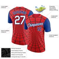 Camiseta Deportiva Unisex de Manga Corta con Cuello Redondo, Personalizada con Estampado de Spider-Man por Sublimación, Ecológica, Transpirable, de Secado Rápido, de Poliéster y Algodón para Verano