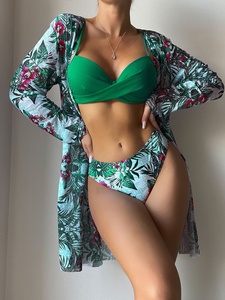 Costume <span class=keywords><strong>da</strong></span> bagno moda 2023 copricapo 3 pezzi Bikini con copertina rigida in rete due pezzi costume <span class=keywords><strong>da</strong></span> bagno Modulare <span class=keywords><strong>spiaggia</strong></span> Bikini Sexy - Product Image 4