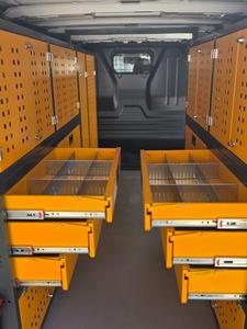 ตู้เก็บของในรถยนต์แบบแยกส่วน 12 ลิ้นชัก |   การจัดระเบียบภายในรถยนต์อัจฉริยะ |   โซลูชั่น OEM/ODM สำหรับชั้นวางของในรถตู้ |   ไฟฟ้าสถิต - Product Image 5