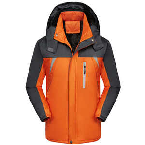 Venta al por mayor de diseño personalizado senderismo chaqueta cortavientos impermeable hombres tejido con cremallera chaquetas al aire libre colores contrastantes para hombres - Product Image 5