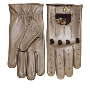 Men's Custom Logo Sheep <b>Skin</b> Leather Winter Driving Gloves Fashionable Wholesale Custom Made Design - Product Image 4