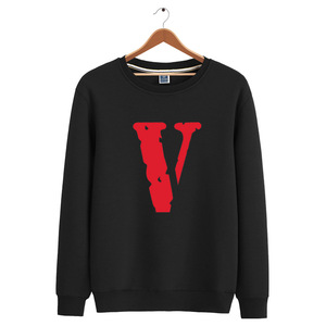 Sudadera de cuello redondo de gran tamaño personalizada, ropa de niebla de cuello redondo de alta calidad, sudadera lisa, la mejor sudadera básica de mezcla de algodón - Product Image 2